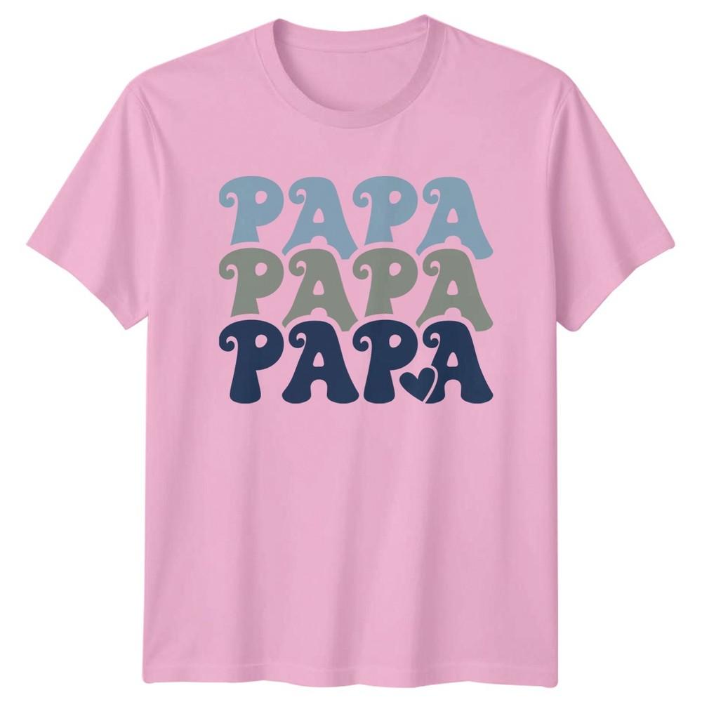 Papa Papa Papa Unisexs TShirt Fatherhood Family Fathers Day Gift For Him