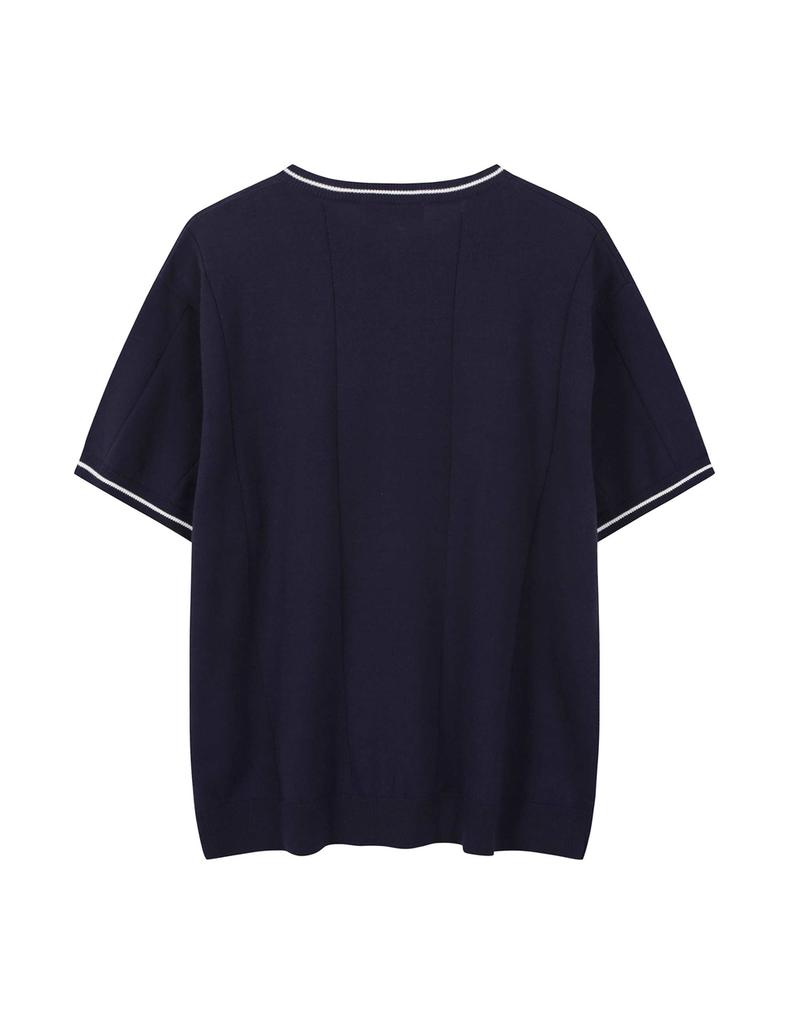 Enbiei Originals46 Short Sleeve Knit Navy
