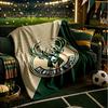 Bucks Team Logo Artwork Blanket Lightweight Flannel Bedding Blanket Perfect for Travel, Camping, Living Rooms, Offices, Sofas, Fan Christmas gift
