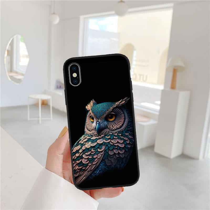 IX5 Cartoon Art Owl New Luxury Phone Case for Huawei P Smart S Z Y5P Y6P Y7A Y8P Y8S Y9A Y9S P10 P20 P30 Lite Pro