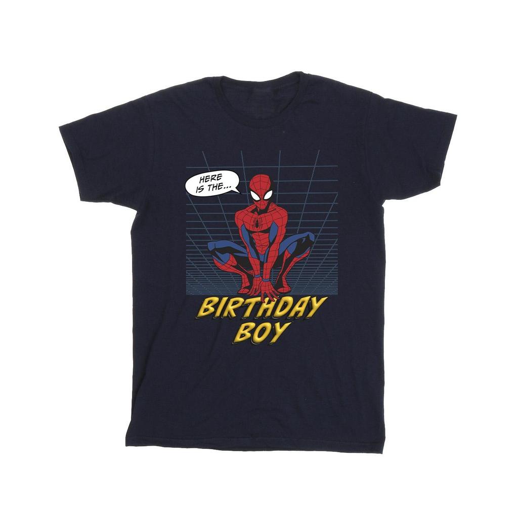 Marvel Boys Birthday Boy Spider-Man Cotton T-Shirt