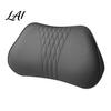 Washable PU Leather Neck Protector Memory Foam Car Pillow/Backrest Breathable Cover with Adjustable Auto Pad Elastic Strap Relieve Fatigue
