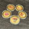 Fortune, Fortune, Longevity, Happiness, Wealth, Creative Wealth Attraction Coins, Color Printed Commemorative Medals, Metal Crafts, Badges