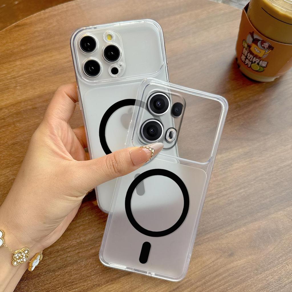 Case for OPPO Reno13 Pro 5G Anti-Fingerprint Matte Cover Big Camera Window Clear Edge Casing