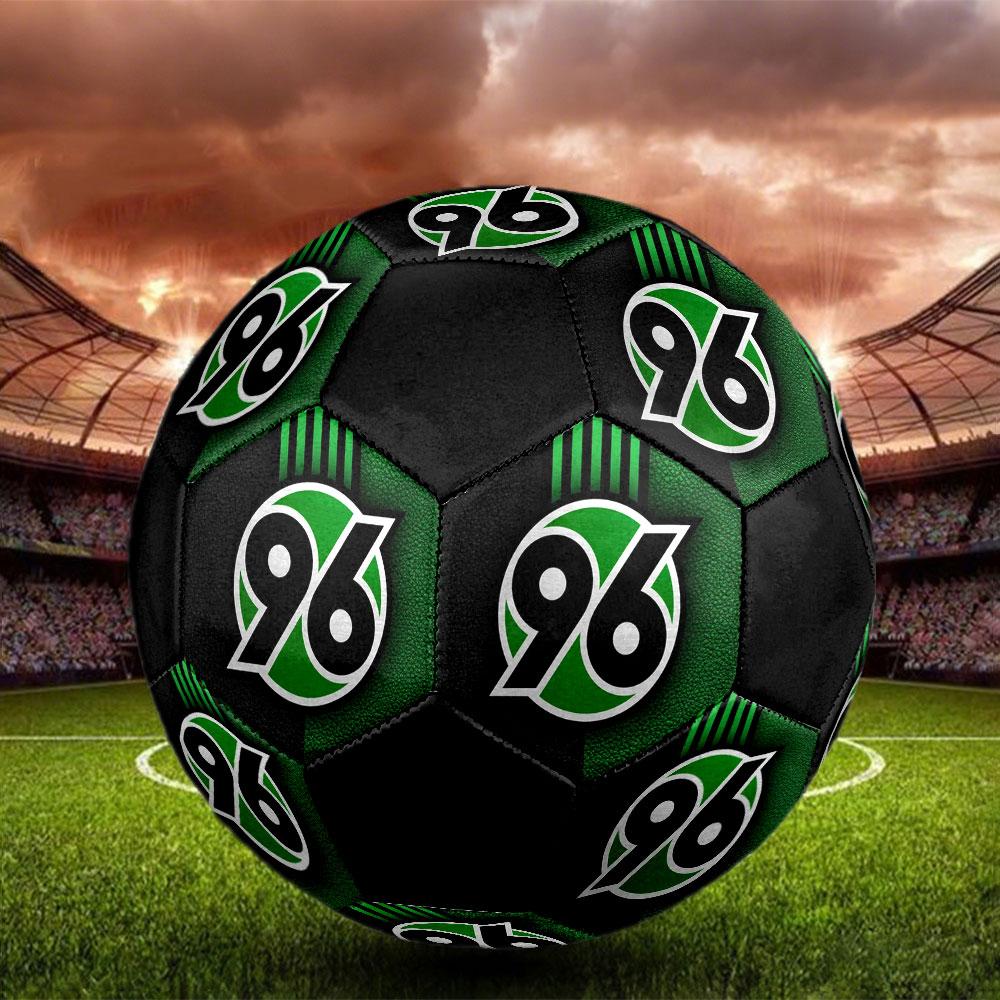 Hannover 96 FC Size 5 Soccer Ball, Machine-Stitched PVC, Durable & High Bounce, All Ages Fit, Fan Merchandise, Matches & Outdoor Use.