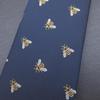 [CUFFSMANIA] Navy Blue Bee Pattern Tie - Funny, Unique, and Interesting