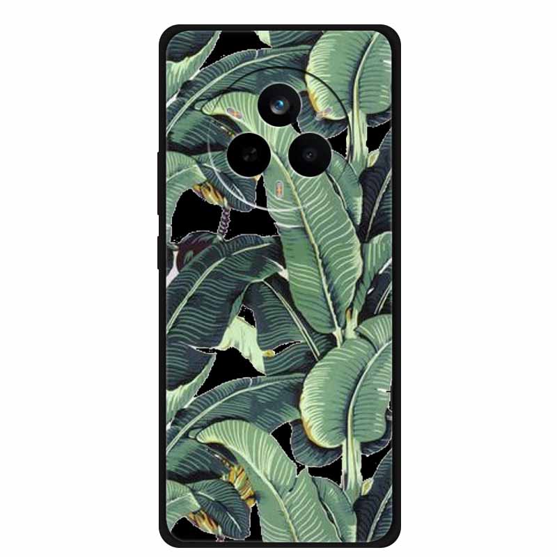 For Realme 14 Pro Case Luxury Phone Cover For Realme 14 Pro+ Cute Floral Black Silicone Soft Case TPU Funda Realme 14 Pro Plus