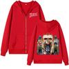 Singer Michael  Album Graphic Zipper Hoodie Men Rock Zip Up Pullovers Harajuku Y2k Style Hooded Sweatshirts