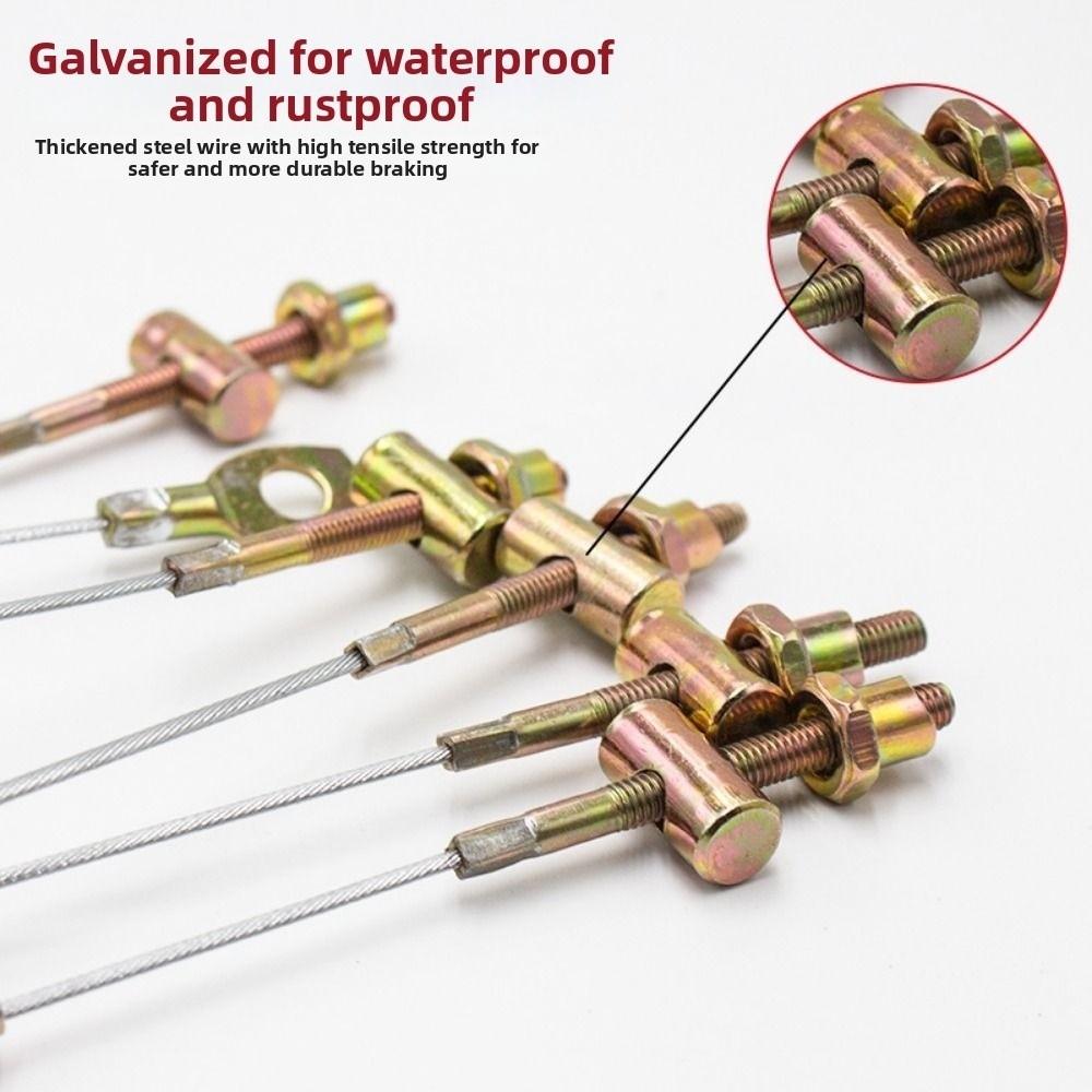 50/60/70/80/90/100cm Electric Tricycle Brake Cable with Leather Brake Wire Handbrake Cable Wire