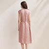 Zhaojun Women's Mulberry Silk Beaded Jacquard Dress