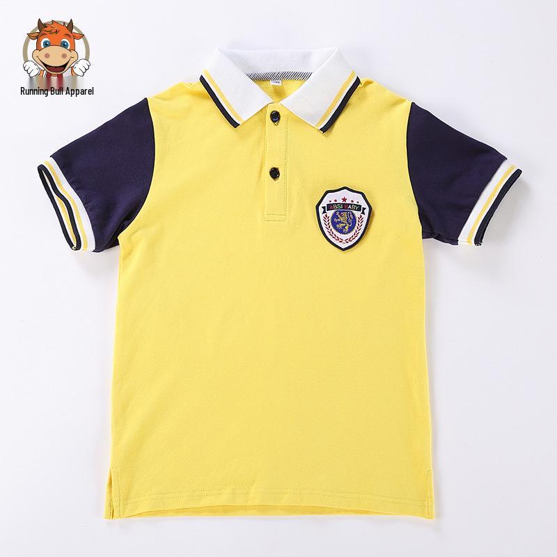 Children's Cotton Short Sleeve School Sports Uniform Set - Summer Edition