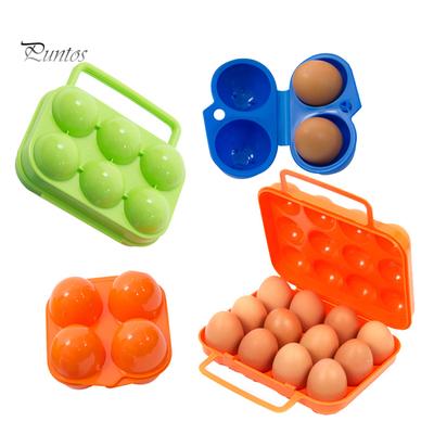 Puntos Outdoor Camping Picnic 2/4/6/12 Držák na vejce Nádoba Plastová úložná krabice