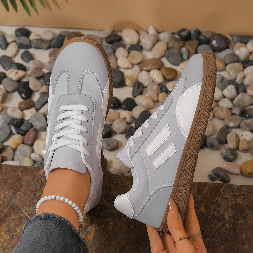 Shoes Woman  Trend Casual Sneakers Comfortable Lace Up Flats Tennis Shoe Breathable Walking Jogging Shoe