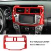 Innenraum Radio Display Bildschirm Rahmen Dekor Abdeckung Zierleisten für 4Runner 2010- Rot
