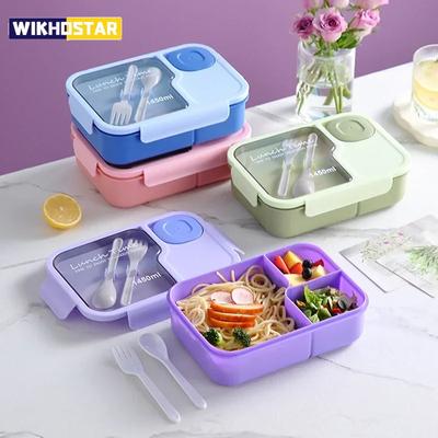 Tragbare versiegelte Lunchbox mit mehreren Schichten, für die Mikrowelle, Cartoon-Design, für Studenten, spezielle Kantinen-Lebensmittelaufbewahrung, Büropersonal, Obst-Lebensmittelbehälter
