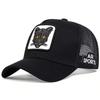 Unisex Cat Embroidery Baseball Net Caps Spring Summer Outdoor Adjustable Casual Hats Sunscreen Hat
