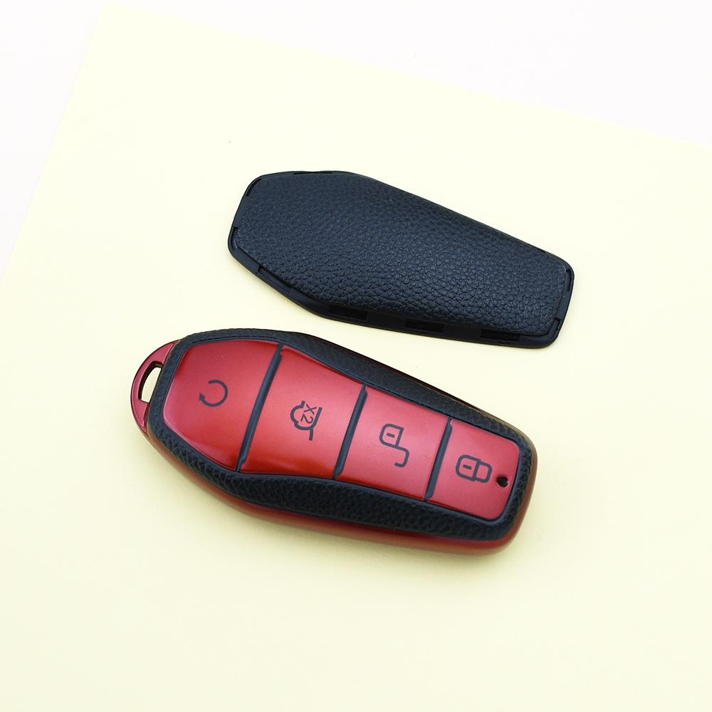 TPU Leather Auto Shell Fob For BYD Qin Song PRO Han EV Max Tang DM 2018 Qin PLUS Atto 3 Han EV Dolphin Car Remote Key Case Cover