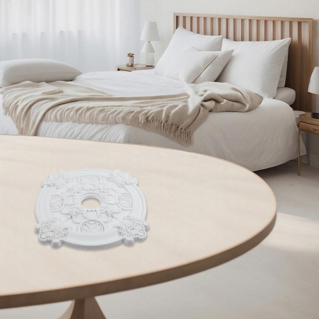 Decorative Ceiling Light Round PU Lamp Shade Ceiling Fan Lamp Cover
