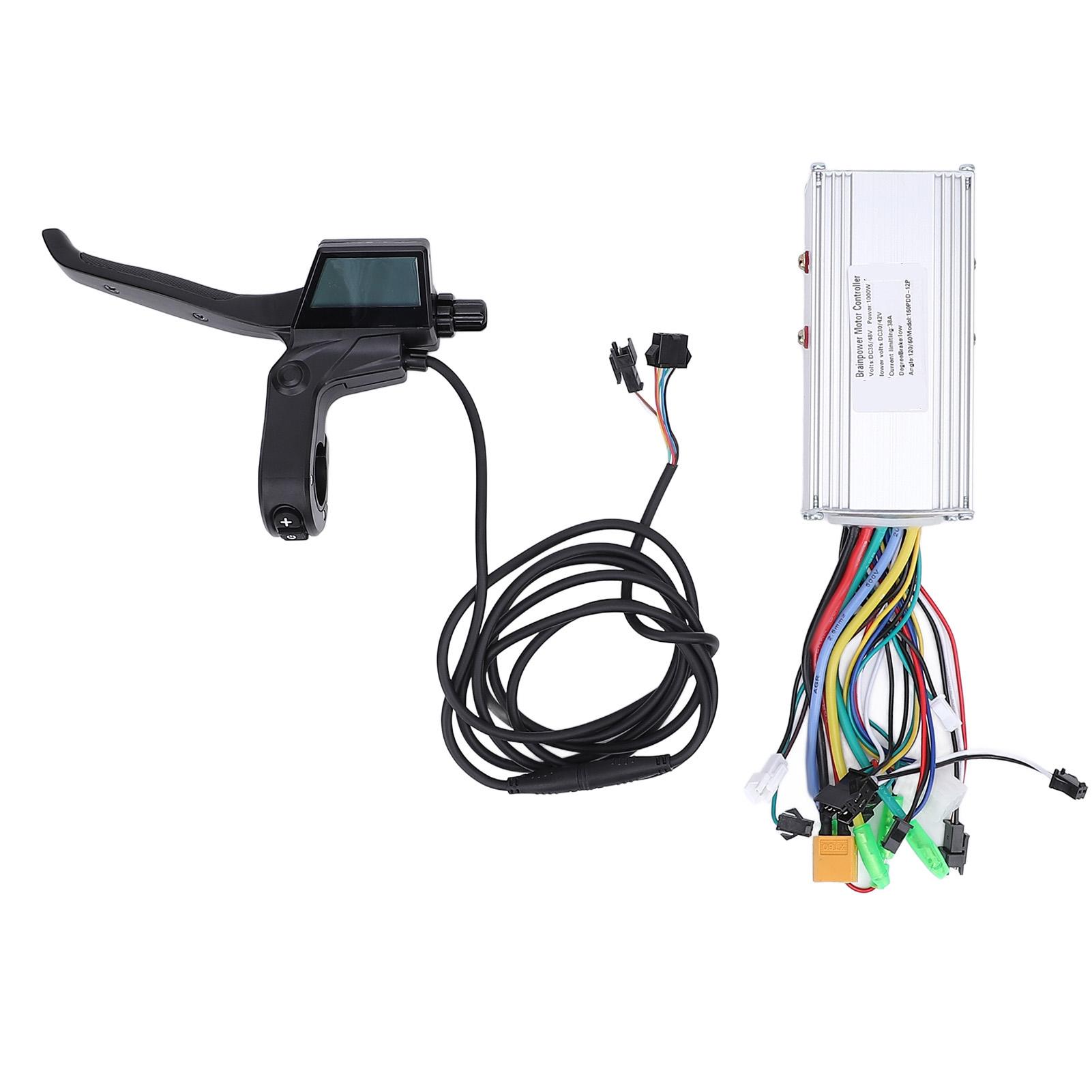 

36V 48V 1000W 38A Electric Bike Brushless Controller 5540 160PDD Display Panel Brake Lever Bike Conversion Kit