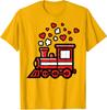 Valentines Day Train Cute Locomotive Design Unisex T-Shirt
