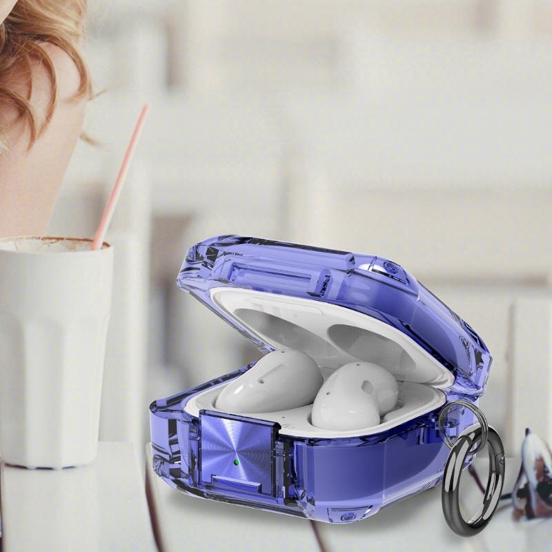 Transparents Earbud Case Scratch Resistant TPU Protections Sleeve for 2/FE with Lanyard Keychains