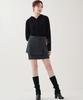 Hye Young Kim Wool Layered Midi Skirt - Charcoal