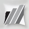 Black and White Gray Geometric Decorative Pillowcase Living Room Office Ornaments Home Pillowcase