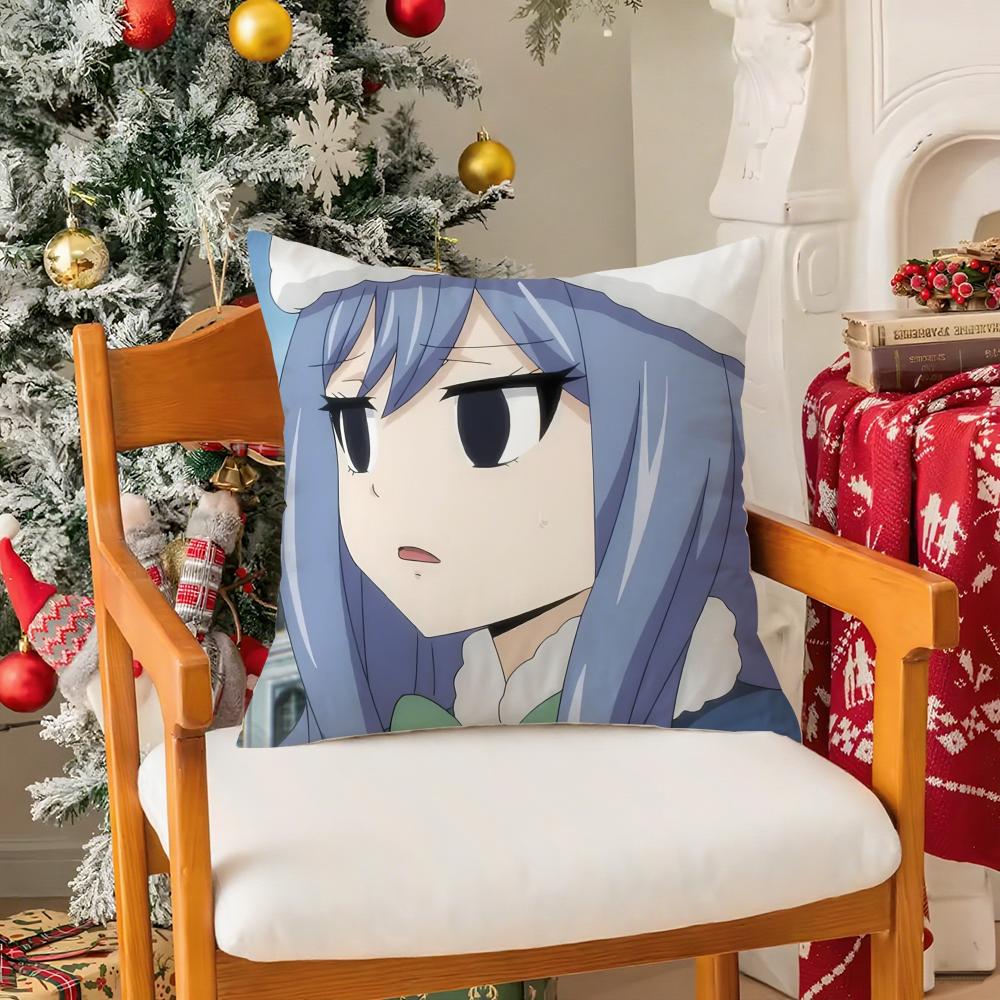 Аниме Хвост Феи Э-Эрза Алая Наволочка Шёлковая Элегантная Комфорт Диван-Кровать Невидимая Молния 30cmx30cm