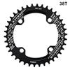 RIDERACE Bicycle Crank Chainring 104BCD Round Shape Narrow Wide 32T/34T/36T/38T Mountain Bike Crankset Chainwheel Single Plate