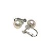 Isowa Pearl Pearl Specialty Store Isowa Freshwater Pearl Earrings White Silver 62995 (Ise-Shima Pearl) 8.5-9.0mm
