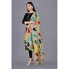 Kemza WomenS Printed Silk Dupatta (Multi ) With Tassels Border And Phulkari Print Banarasi Dupatta