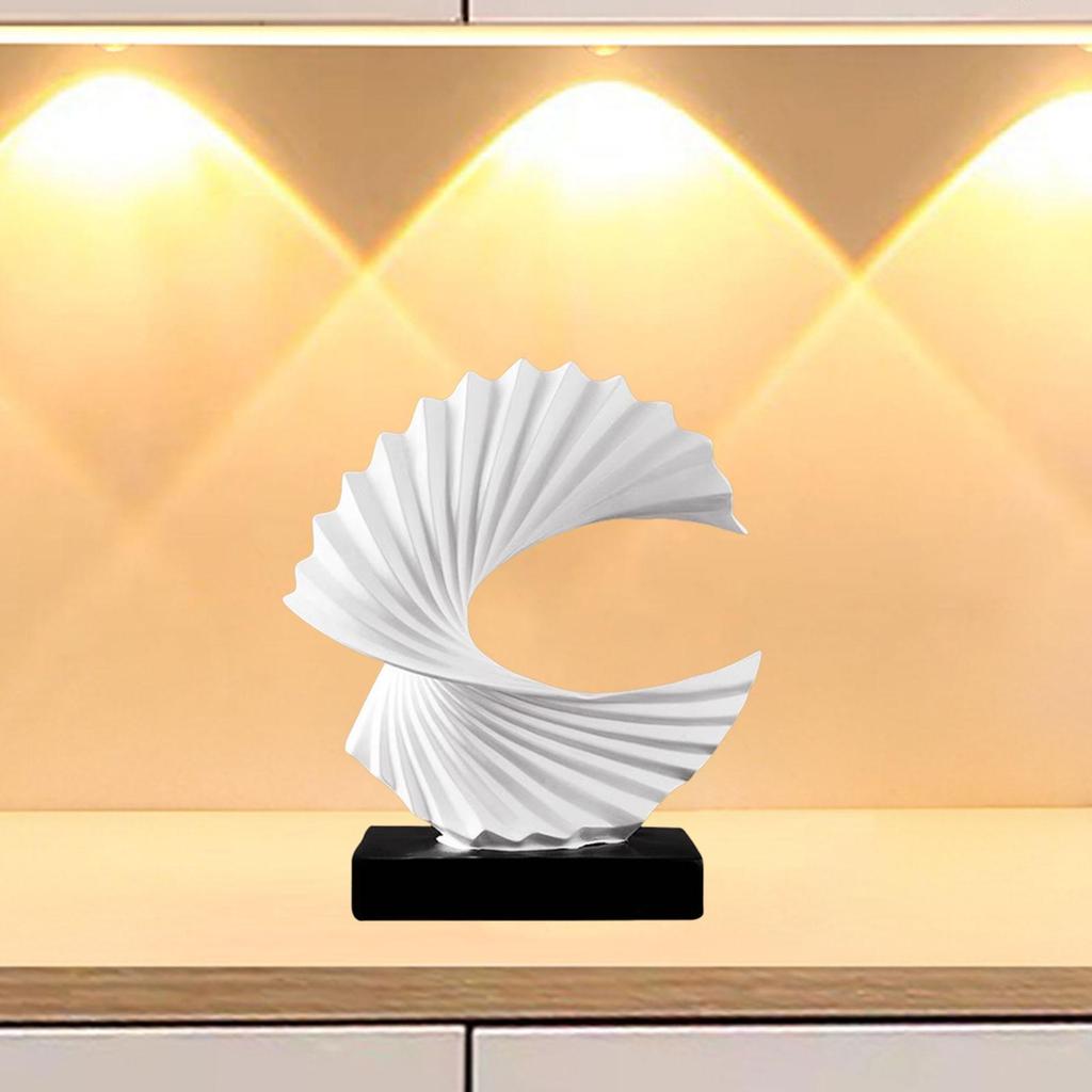 Ocean Wave Statue Home Decoration Art Figurine Gift Collection Tabletop Ornament for Hotel Bedroom Bookshelf Office Living Room