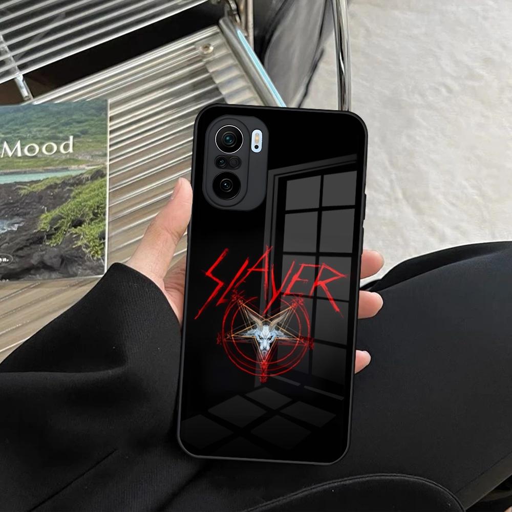 Slayer Heavy Metal Rock Band Phone Case for Xiaomi Redmi Note 14 13 12 11 Ultra Pro Lite 5G Toughened Glass Cover