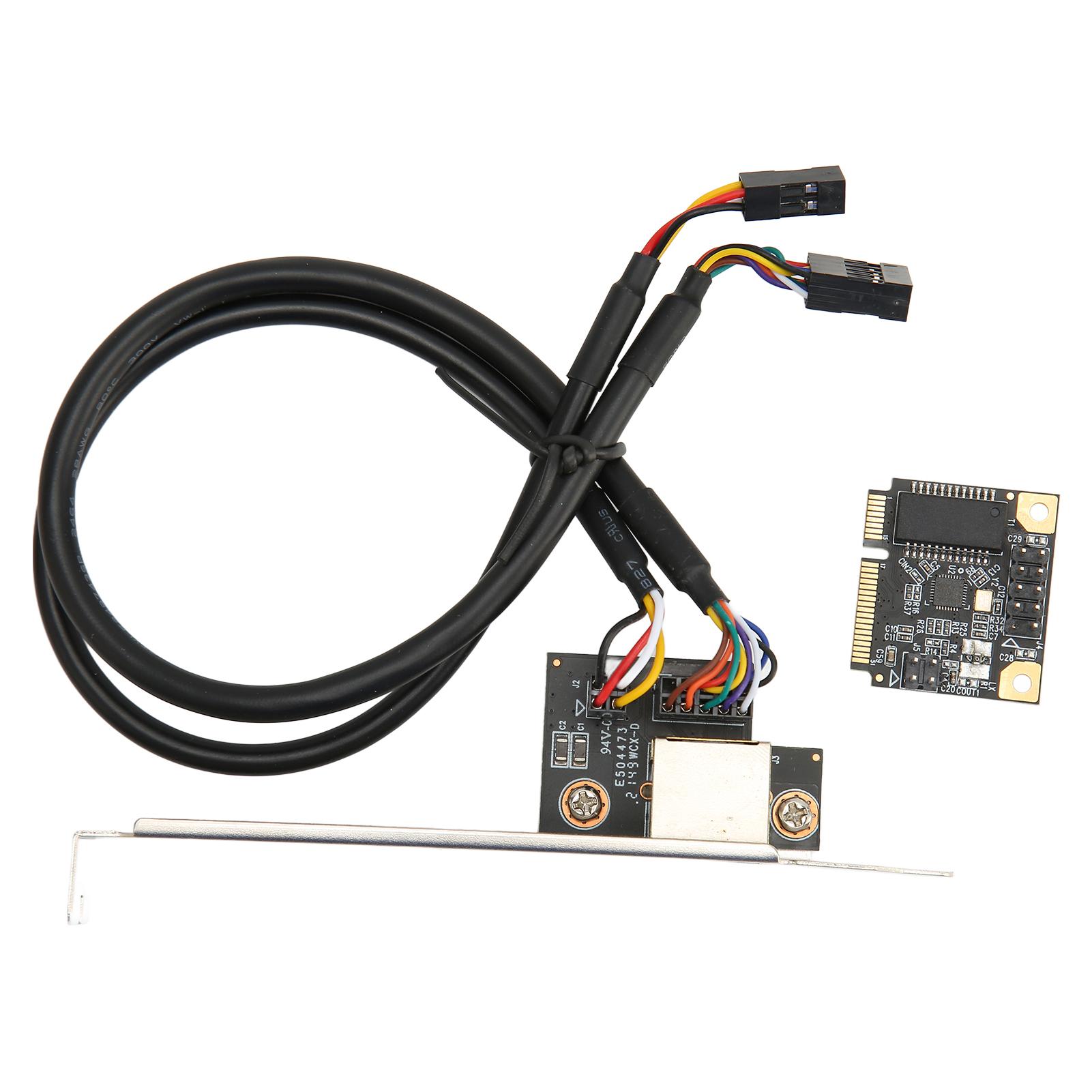 

Mini PCI E Gigabit Ethernet Card 1000Mbps Gold Pin Efficient Heat Dissipation RJ45 LAN NIC Card