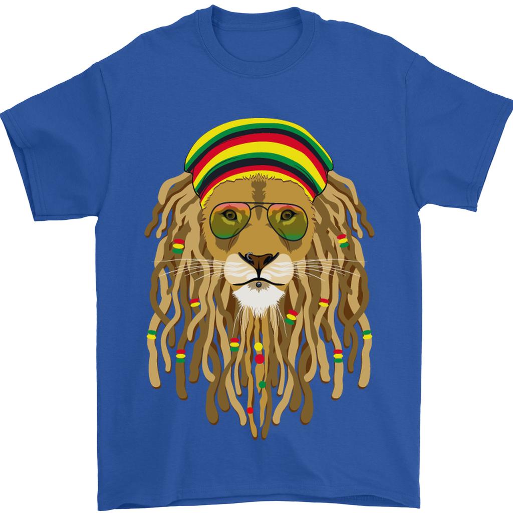 Unisex Shirt Cotton Oversize Large Size Dreadlock Rasta Lion Jamaica Jamaican Mens T-Shirt