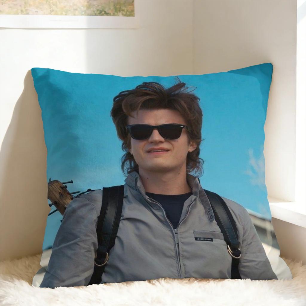 Joe Keery Steve Harrington Pillow Cover Print Cushion Cover Kawaii Pillow Case For Wedding Party Home Decor