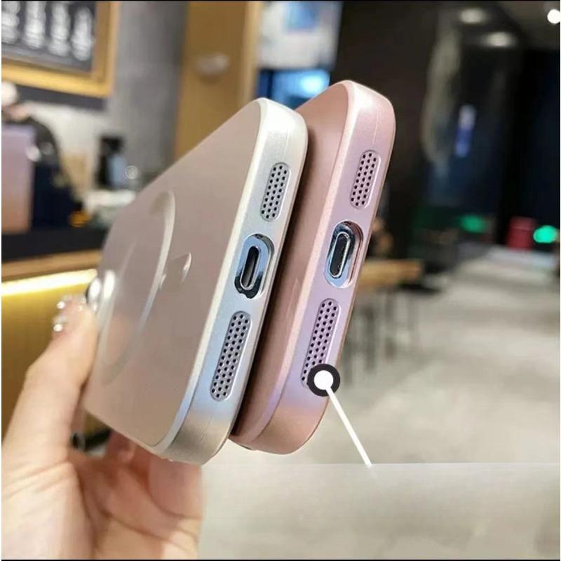 Applicable To IPhone17 Magnetic Phone Case Metal Paint Frosted Apple 16proMax Full Inclusive Anti Fall 15 Protective Case