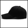 Casquette de baseball anglaise CA988 [Croc Blanc], Chapeau, Casquette, Lettres, Visière, Élégant, Tendance, Cool, Pour homme, Pour femme, (Noir)