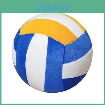 Modern Geometric Volleyball Pillow With Plush Cover For Office And Dorm Room Decor