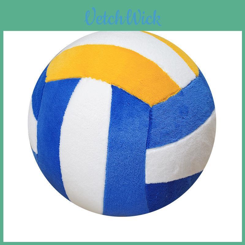 Modern Geometric Volleyball Pillow With Plush Cover For Office And Dorm Room Decor