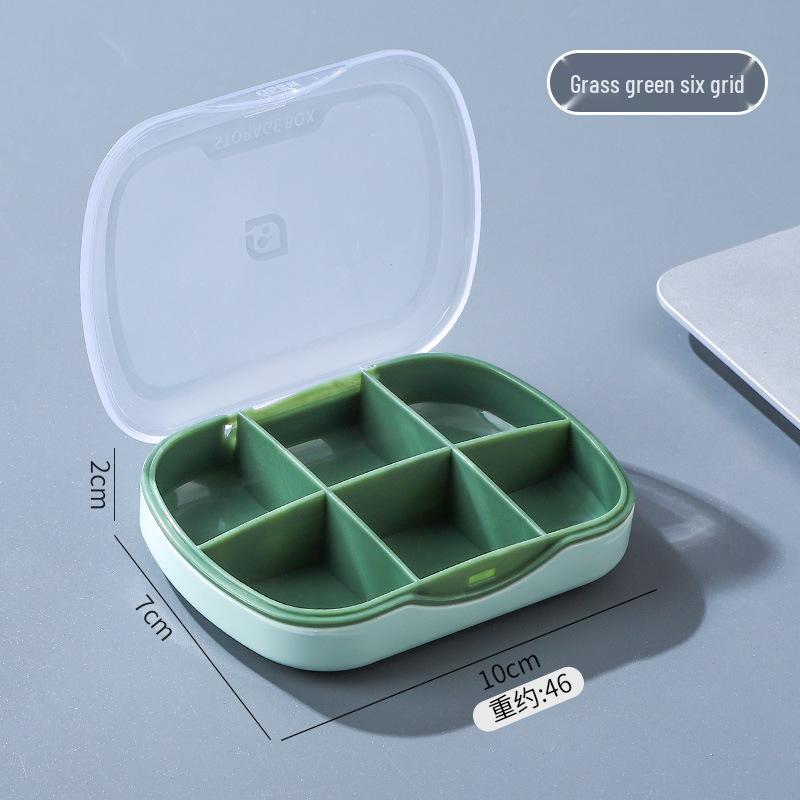 Portable Pill Box: Large Capacity, Sealed, Mini Dispenser with Cutter for Weekly Tablets