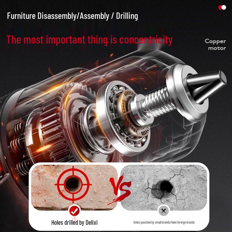 Delixi 16.8V Cordless Electric Drill/Screwdriver CN Plug (adapter Included)