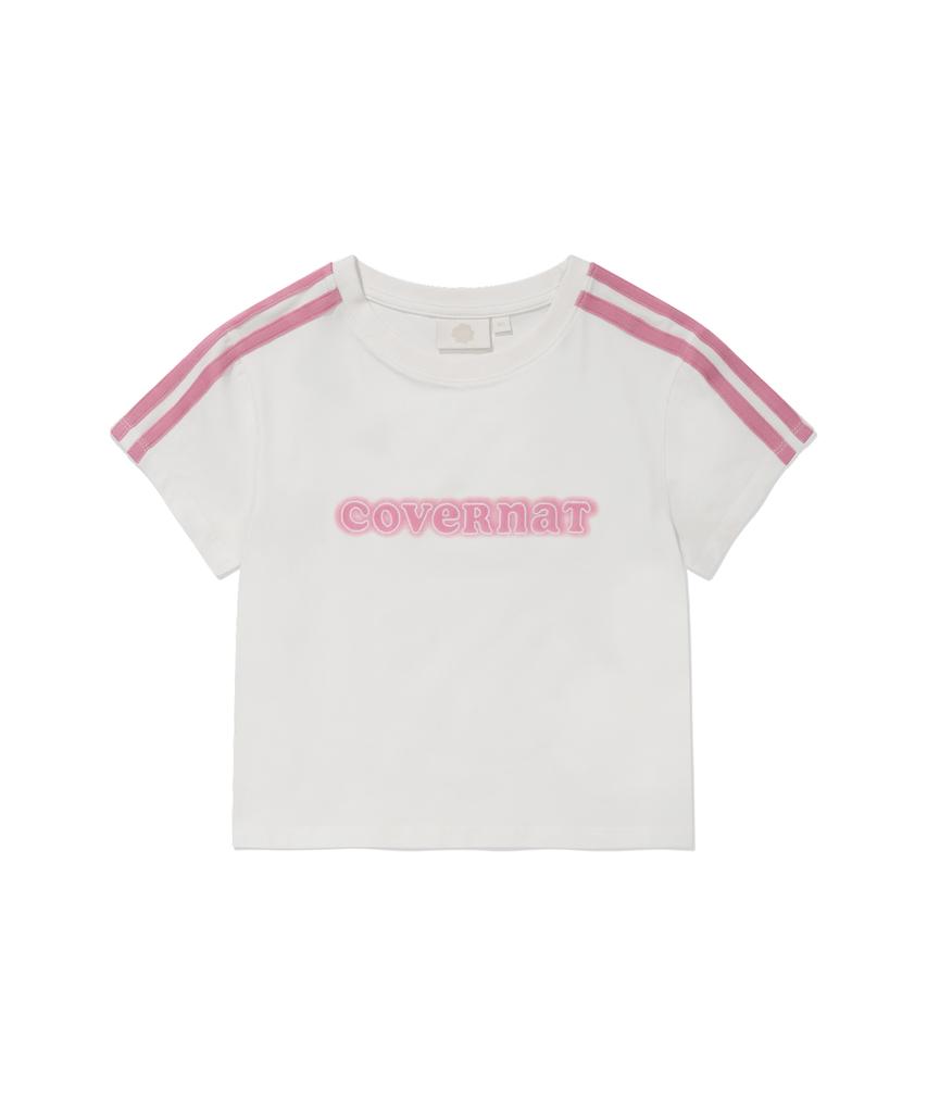 COVERNAT WOMAN Baby Fit Cooper Logo T-Shirt White