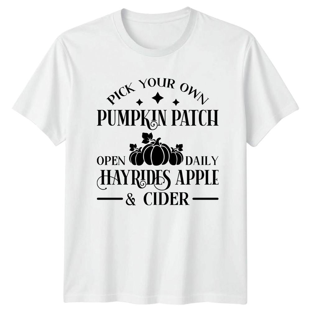 Pick Your Own Pumpkin Patch Open TShirt Fall Harvest Farm Gift For Him And Her S