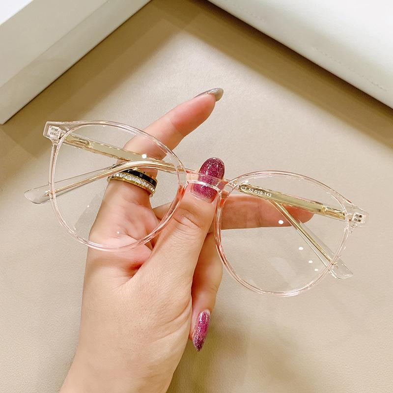 Clear Blue Light Glasses Female Hyperopia Prescription Computer Glasses Women Luxury Brand  Round Fashion Eyeglass Readers