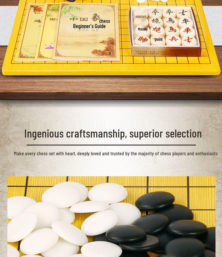 Large Frosted Chessboard - Eye-Friendly Imitation Jade Design, Drop-Resistant for Students, Ideal for Chess, Go, and Gomoku.