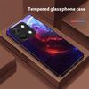 Space Planet For OnePlus Nord 3 5 6T 7 Pro 8 12 10T Reno8 Lite 5G 10R Nord N30 Hard Shell Tempered Glass Phone Case Black