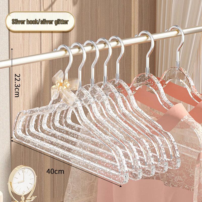 Transparent Glitter Non-Slip Clothes Hangers