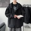 Jackets, Men's Spring and Autumn New Hooded Trendy Brand Work Clothes, Casual American Baseball Uniforms, Tops, Versatile Jackets