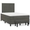 Maison Exclusive - Sommier à lattes de lit et matelas Gris foncé 120x200cm Velours